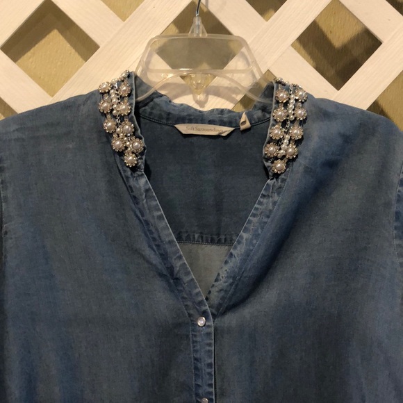 Jean long sleeve button down - Picture 2 of 2